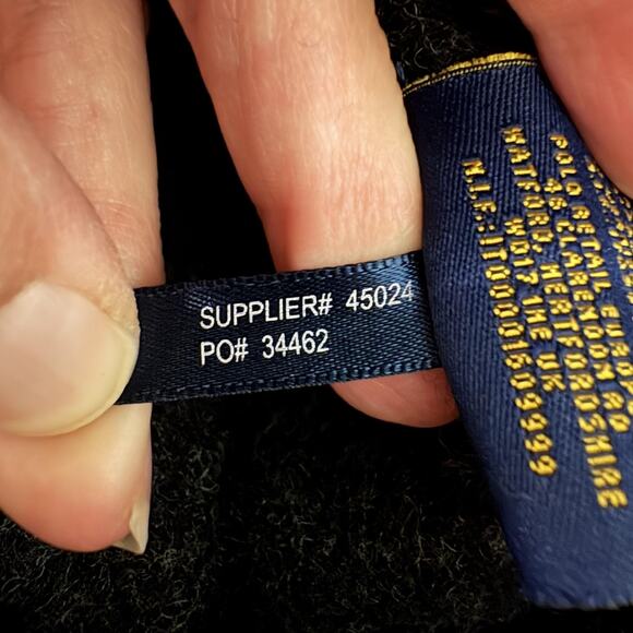 Ralph Lauren Rugby Wool Sweater Dress Small Charcoal Gray Funnel Neck Bodycon - Picture 14 of 15